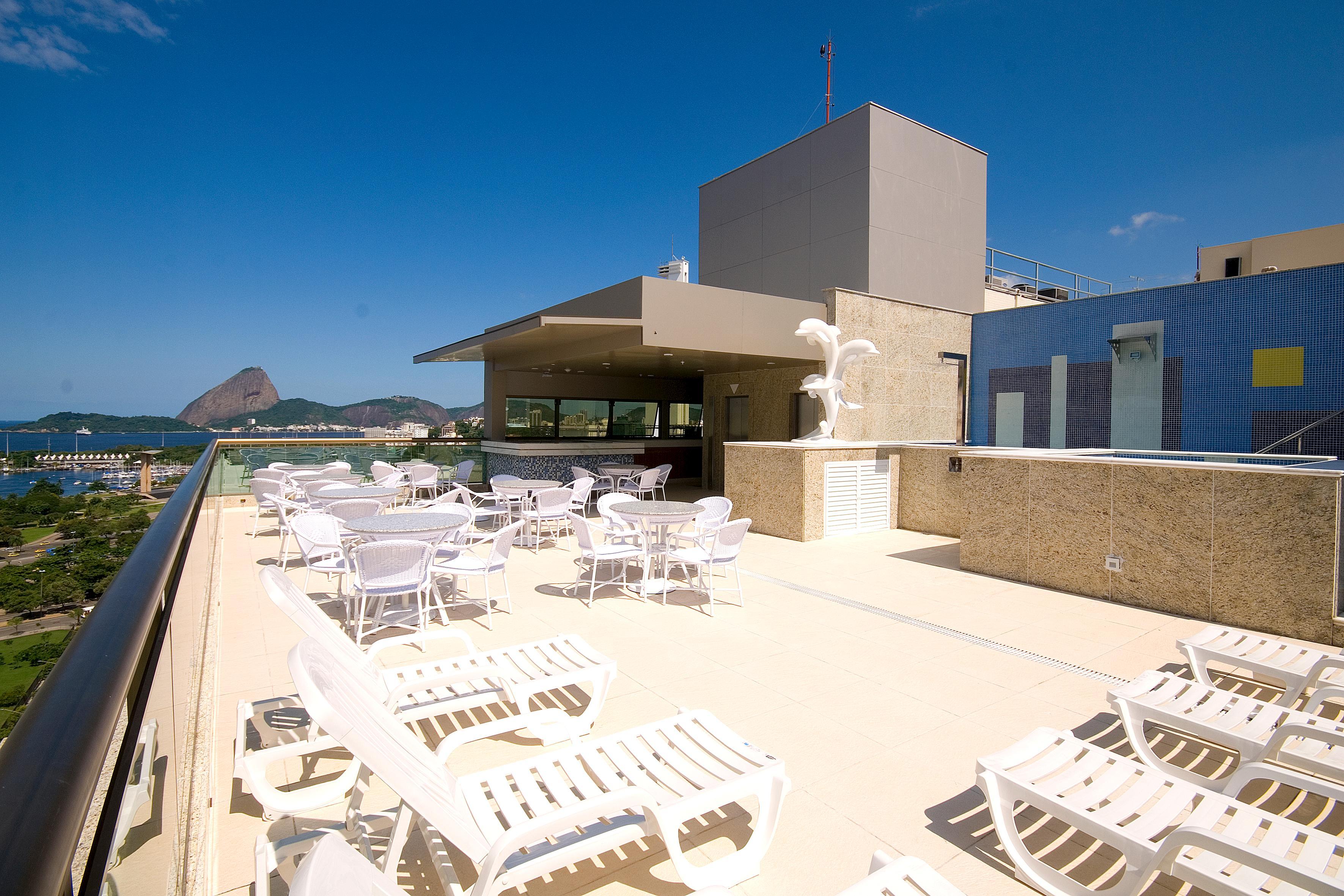 Hotel Atlantico Business Centro Rio de Janeiro Buitenkant foto Rooftop of the hotel