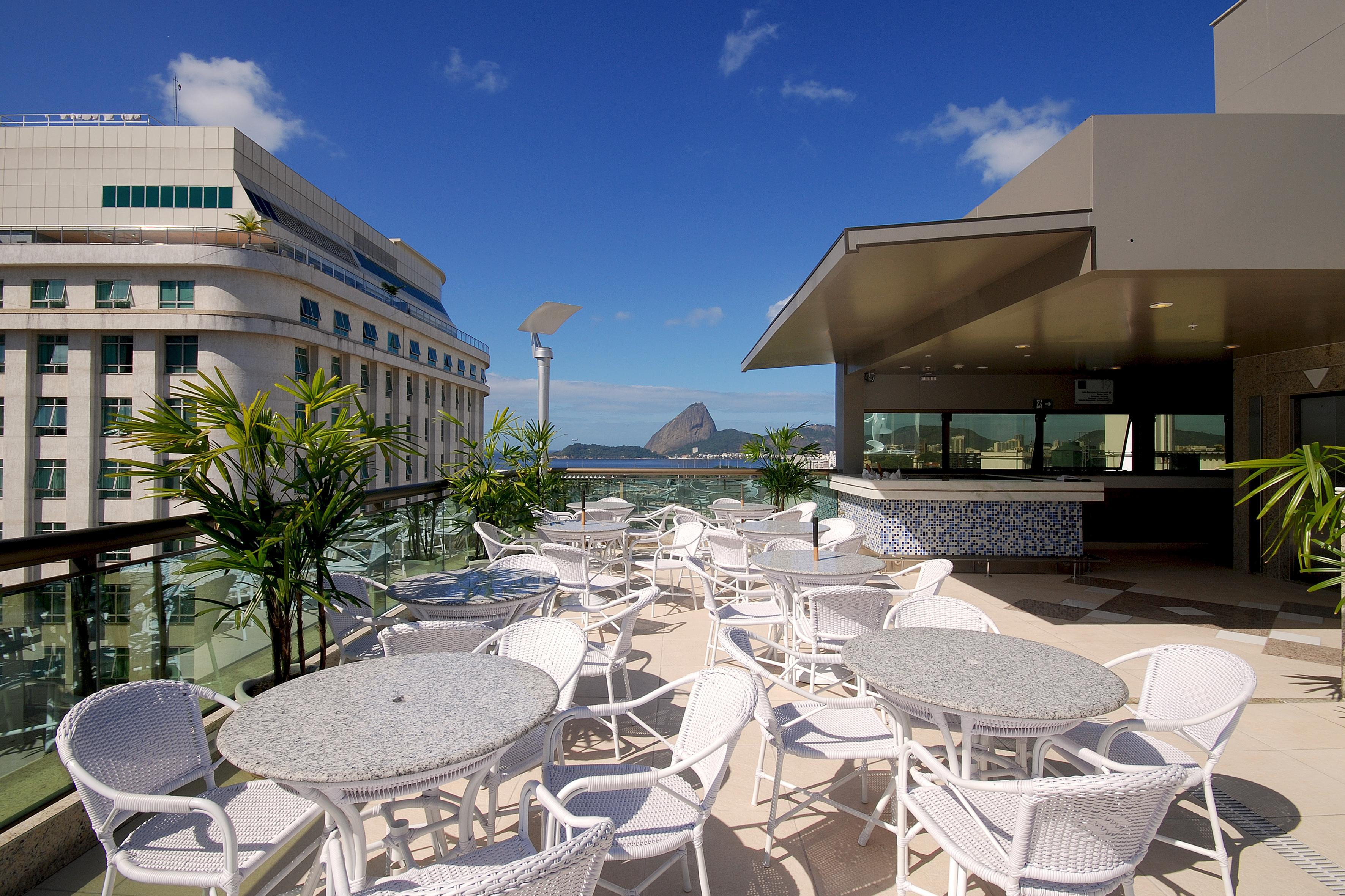 Hotel Atlantico Business Centro Rio de Janeiro Buitenkant foto Rooftop terrace of a hotel in Rio de Janeiro