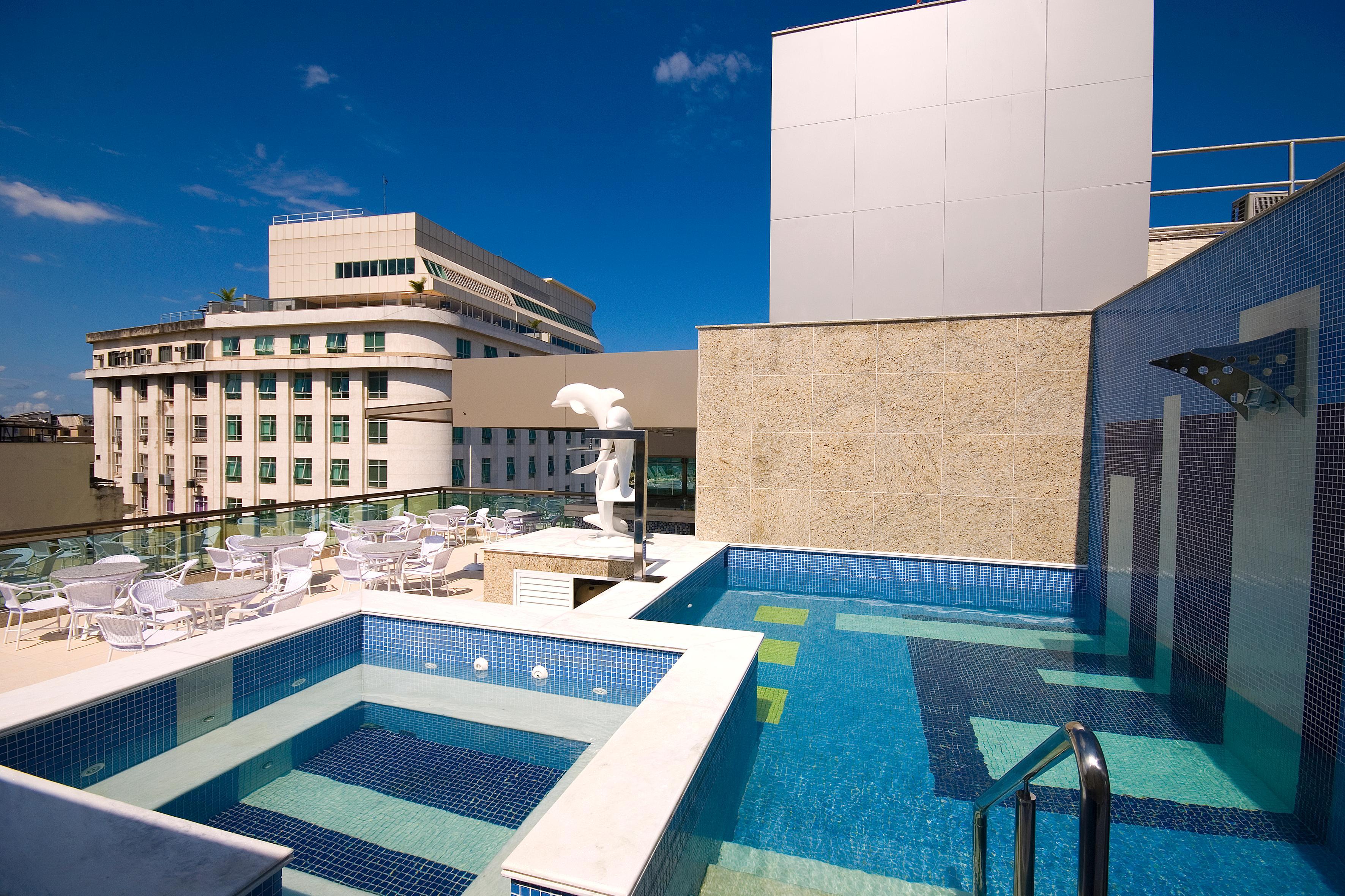 Hotel Atlantico Business Centro Rio de Janeiro Buitenkant foto Rooftop swimming pool